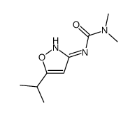 1,1-dimethyl-3-(5-propan-2-yl-1,2-oxazol-3-yl)urea结构式