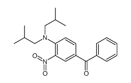 [4-[bis(2-methylpropyl)amino]-3-nitrophenyl]-phenylmethanone结构式