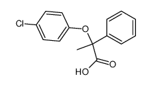 (+/-)-2-(4-chlorophenoxy)-2-phenylpropionic acid Structure