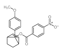 Bicyclo[2.2.1]hept-2-en-7-ol, 7- (4-methoxyphenyl)-, 4-nitrobenzoate structure