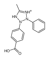 4-(5-methyl-2-phenyl-1H-tetrazol-1-ium-3-yl)benzoic acid结构式