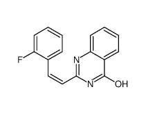 2-[(E)-2-(2-fluorophenyl)ethenyl]-1H-quinazolin-4-one结构式
