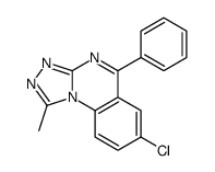 7-chloro-1-methyl-5-phenyl-[1,2,4]triazolo[4,3-a]quinazoline Structure