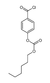 (4-carbonochloridoylphenyl) hexyl carbonate结构式