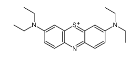 3,7-bis(diethylamino)phenothiazin-5-ium结构式
