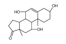 Androst-5-en-17-one, 3,7,11-trihydroxy-, (3beta,7alpha,11alpha)- (9CI)结构式