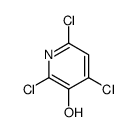 3-Hydroxy-2,4.6-trichloropyridine structure