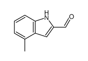 4-甲基-1H-吲哚-2-甲醛结构式