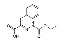 2-ethoxycarbonylhydrazono-3-phenyl-propionic acid Structure