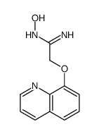 N'-hydroxy-2-quinolin-8-yloxyethanimidamide结构式