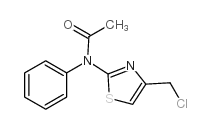 Acetamide,N-[4-(chloromethyl)-2-thiazolyl]-N-phenyl-结构式