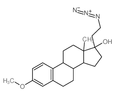 2-(17-hydroxy-3-methoxy-13-methyl-7,8,9,11,12,14,15,16-octahydro-6H-cyclopenta[a]phenanthren-17-yl)ethylimino-imino-azanium结构式