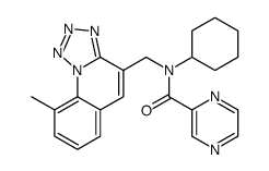 Pyrazinecarboxamide, N-cyclohexyl-N-[(9-methyltetrazolo[1,5-a]quinolin-4-yl)methyl]- (9CI) structure