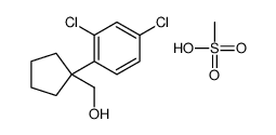 [1-(2,4-dichlorophenyl)cyclopentyl]methanol,methanesulfonic acid Structure