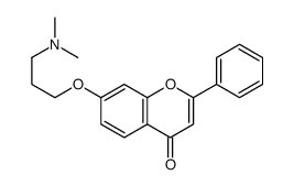 7-[3-(dimethylamino)propoxy]-2-phenylchromen-4-one结构式