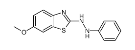6-methoxy-2-(N'-phenyl-hydrazino)-benzothiazole结构式