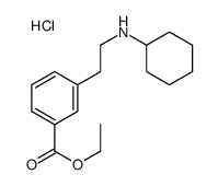 ethyl 3-[2-(cyclohexylamino)ethyl]benzoate,hydrochloride Structure