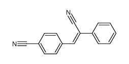 4-(2-cyano-2-phenylethenyl)-benzonitrile结构式