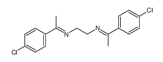 1-(4-chlorophenyl)-N-[2-[1-(4-chlorophenyl)ethylideneamino]ethyl]ethanimine Structure