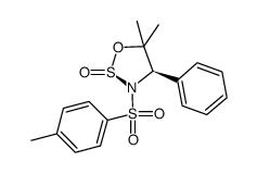 (2S,4R)-5,5-dimethyl-4-phenyl-N-tosyl-1,2,3-oxathiazolidine 2-oxide结构式