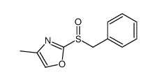 2-benzylsulfinyl-4-methyl-1,3-oxazole结构式
