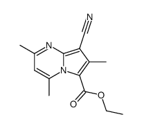 8-cyano-2,4,7-trimethyl-pyrrolo[1,2-a]pyrimidine-6-carboxylic acid ethyl ester Structure