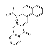 3-((Ξ)-2-acetoxy-[1]naphthylmethylene)-chroman-2,4-dione结构式