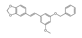5-[2-(3-methoxy-5-phenylmethoxyphenyl)ethenyl]-1,3-benzodioxole结构式