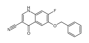 6-(Benzyloxy)-7-fluoro-4-hydroxy-3-quinolinecarbonitrile Structure