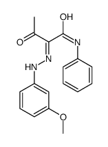 2-[(3-methoxyphenyl)hydrazinylidene]-3-oxo-N-phenylbutanamide Structure