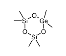 2,2,4,4,6,6-hexamethyl-1,3,5,2,4,6-trioxadisilagerminane Structure