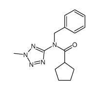 cyclopentanecarboxylic acid benzyl-(2-methyl-2H-tetrazol-5-yl)-amide Structure