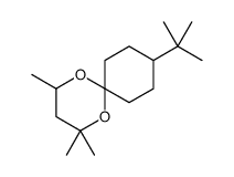 9-tert-butyl-2,4,4-trimethyl-1,5-dioxaspiro[5.5]undecane结构式