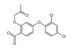 1-[5-(2,4-dichlorophenoxy)-2-nitrophenoxy]propan-2-one结构式