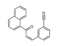 3-(3-naphthalen-1-yl-3-oxoprop-1-enyl)benzonitrile Structure