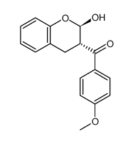 (+-) 2,3-cis-3-(4-Methoxybenzoyl)chroman-2-ol Structure