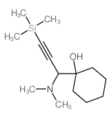 1-(1-dimethylamino-3-trimethylsilyl-prop-2-ynyl)cyclohexan-1-ol结构式