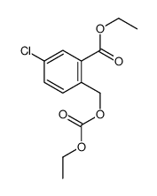 ethyl 5-chloro-2-(ethoxycarbonyloxymethyl)benzoate结构式