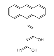 3-anthracen-9-yl-N-carbamoylprop-2-enamide Structure