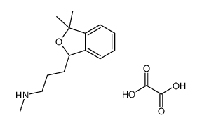 3-(3,3-dimethyl-1H-2-benzofuran-1-yl)-N-methylpropan-1-amine,oxalic acid Structure