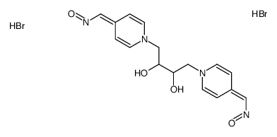 [1-[2,3-dihydroxy-4-[4-(oxoazaniumylmethylidene)pyridin-1-yl]butyl]pyridin-4-ylidene]methyl-oxoazanium,dibromide结构式