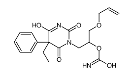 1-[3-Allyloxy-2-(aminocarbonyloxy)propyl]-5-ethyl-5-phenyl-2,4,6(1H,3H,5H)-pyrimidinetrione Structure