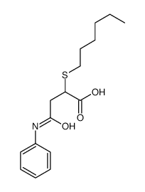 4-anilino-2-hexylsulfanyl-4-oxobutanoic acid结构式