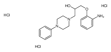 1-(2-aminophenoxy)-3-(4-phenylpiperazin-1-yl)propan-2-ol,trihydrochloride Structure