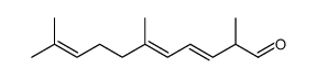 2,6,10-trimethyl-3,5,9-undecanetriene-1-aldehyde Structure
