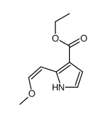 ethyl 2-(2-methoxyethenyl)-1H-pyrrole-3-carboxylate结构式