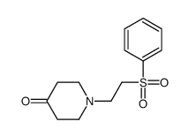 1-[2-(benzenesulfonyl)ethyl]piperidin-4-one结构式