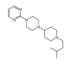 2-[4-[1-(3-methylbutyl)piperidin-4-yl]piperazin-1-yl]pyrimidine结构式
