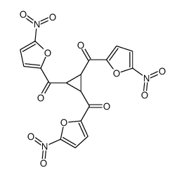 [2,3-bis(5-nitrofuran-2-carbonyl)cyclopropyl]-(5-nitrofuran-2-yl)methanone结构式