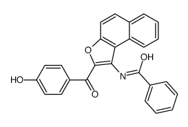 N-[2-(4-hydroxybenzoyl)benzo[e][1]benzofuran-1-yl]benzamide结构式